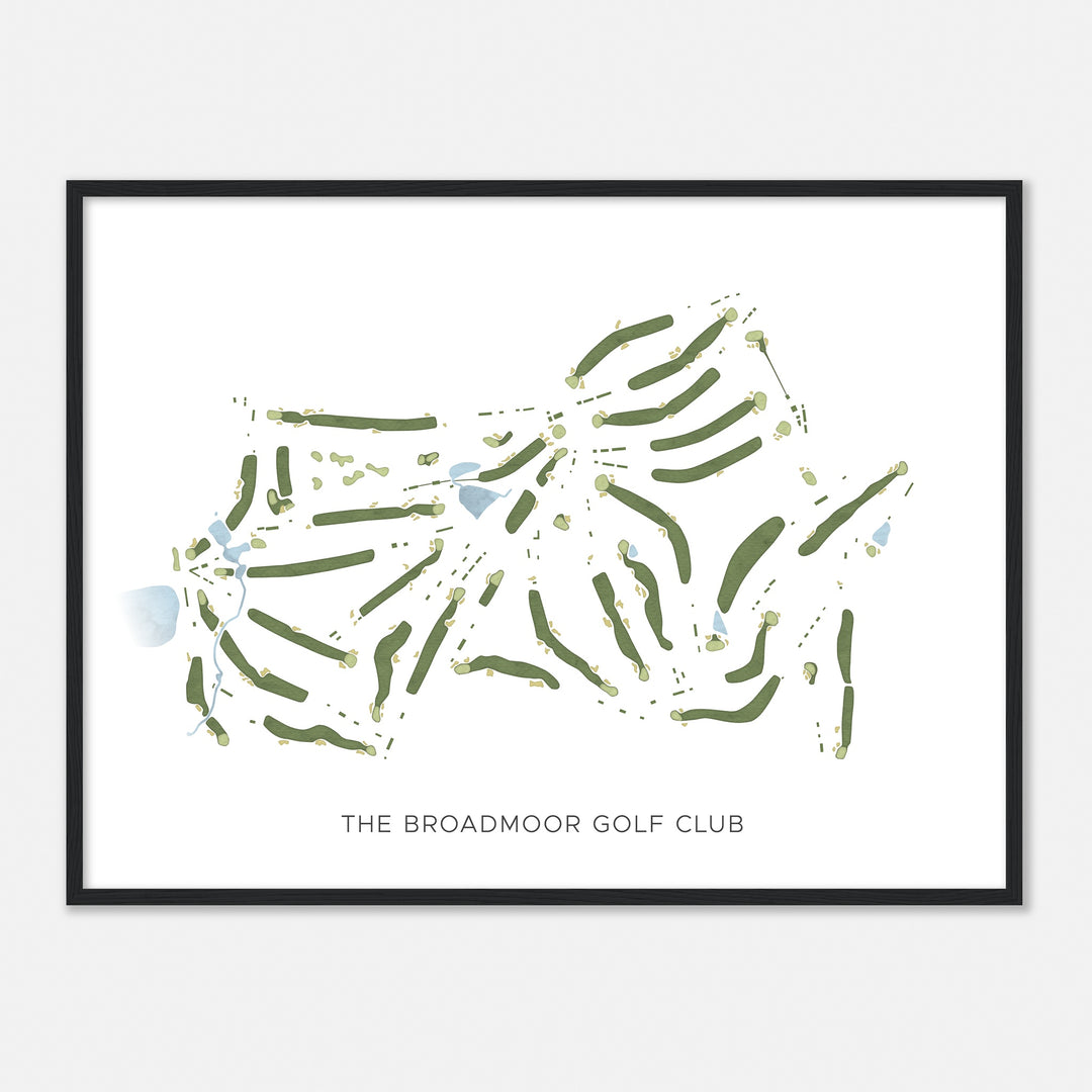 Print of The Broadmoor Golf Club Modern Map