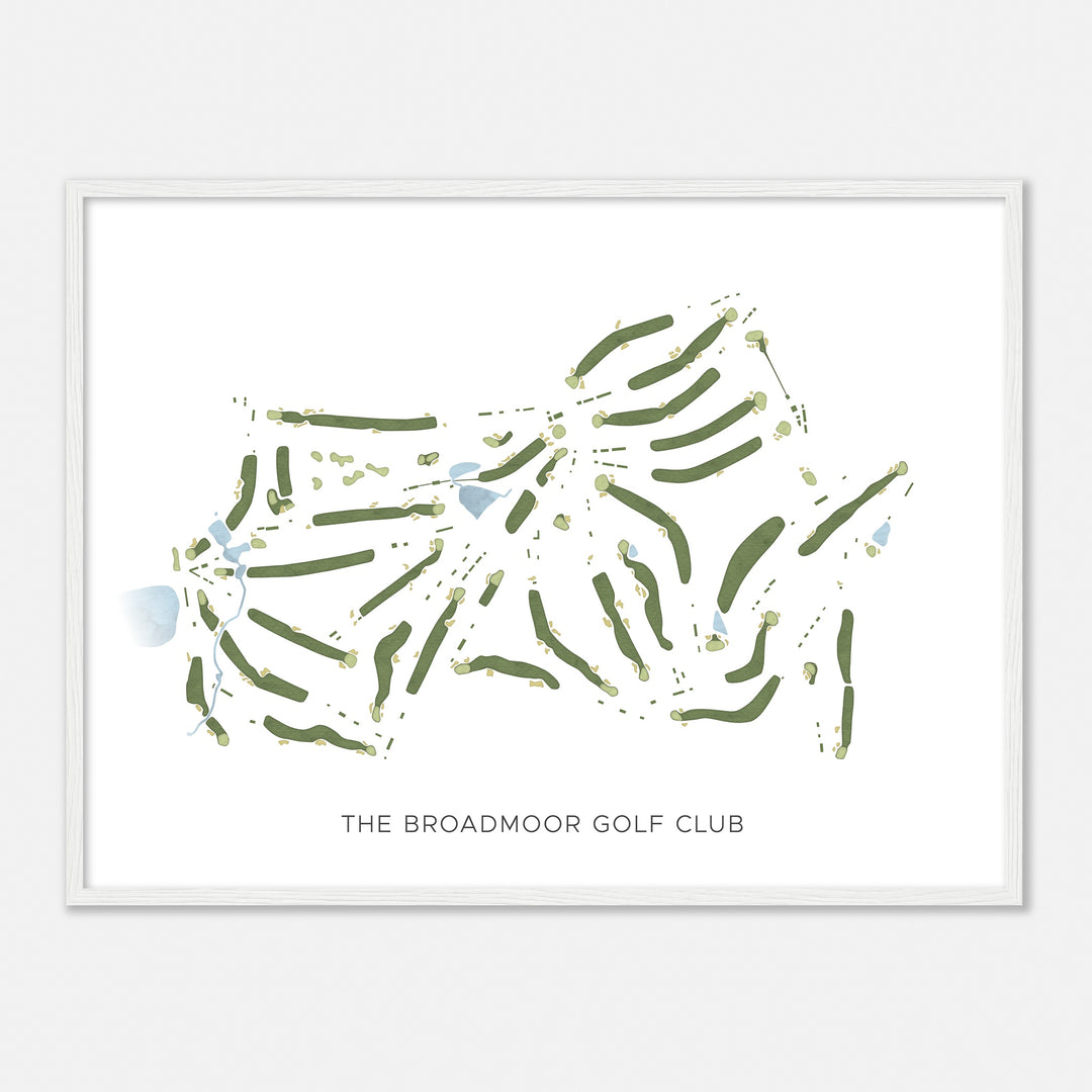 Print of The Broadmoor Golf Club Modern Map