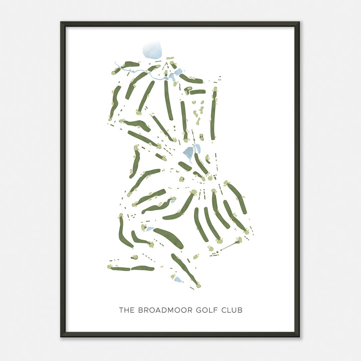 Print of The Broadmoor Golf Club Modern Map