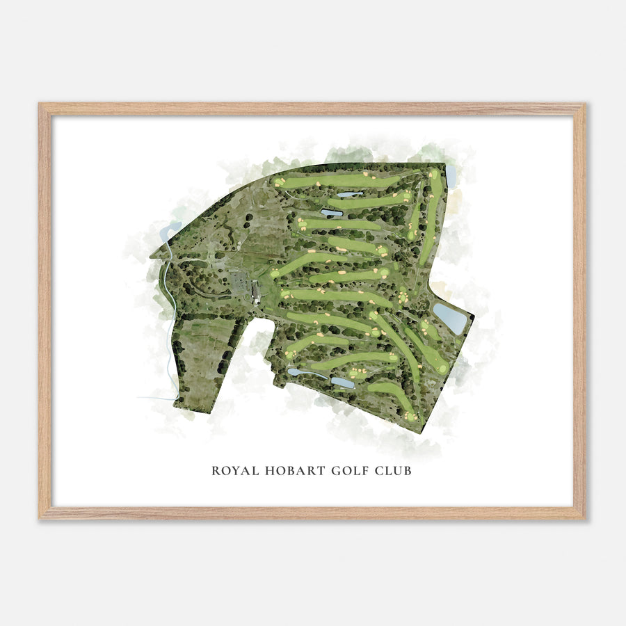 Print of Royal Hobart Golf Club Classic Map