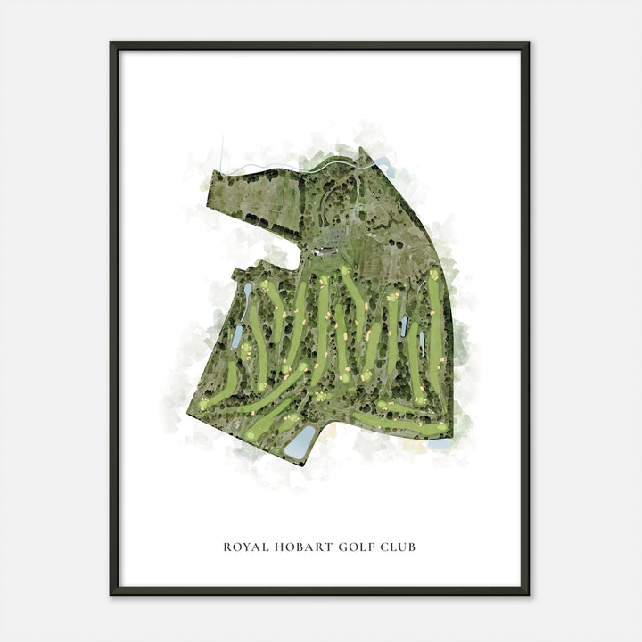Print of Royal Hobart Golf Club Classic Map