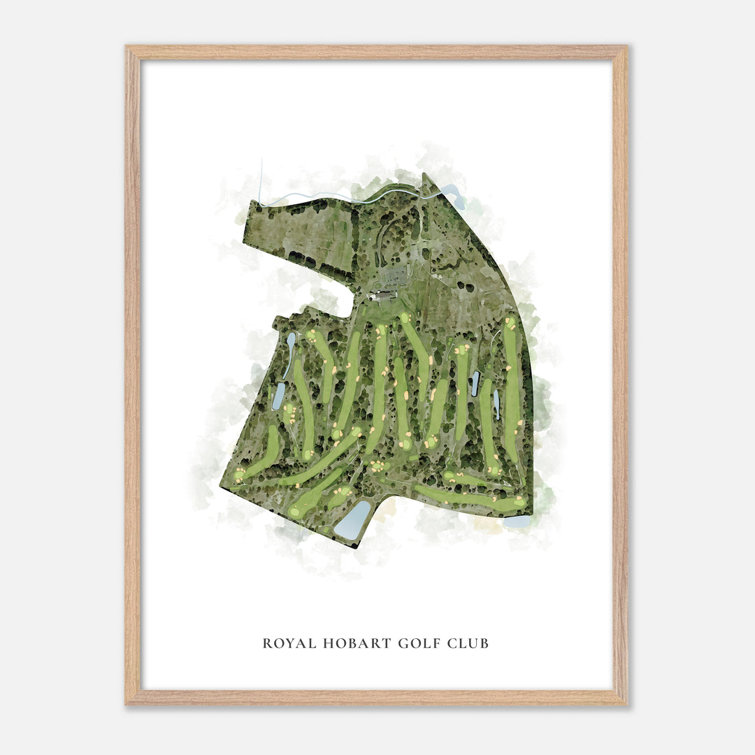 Print of Royal Hobart Golf Club Classic Map
