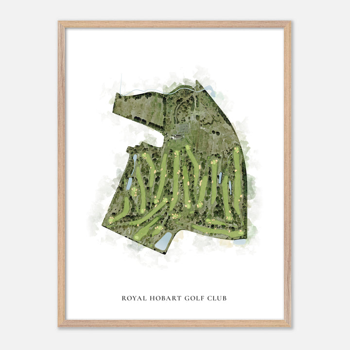 Print of Royal Hobart Golf Club Classic Map