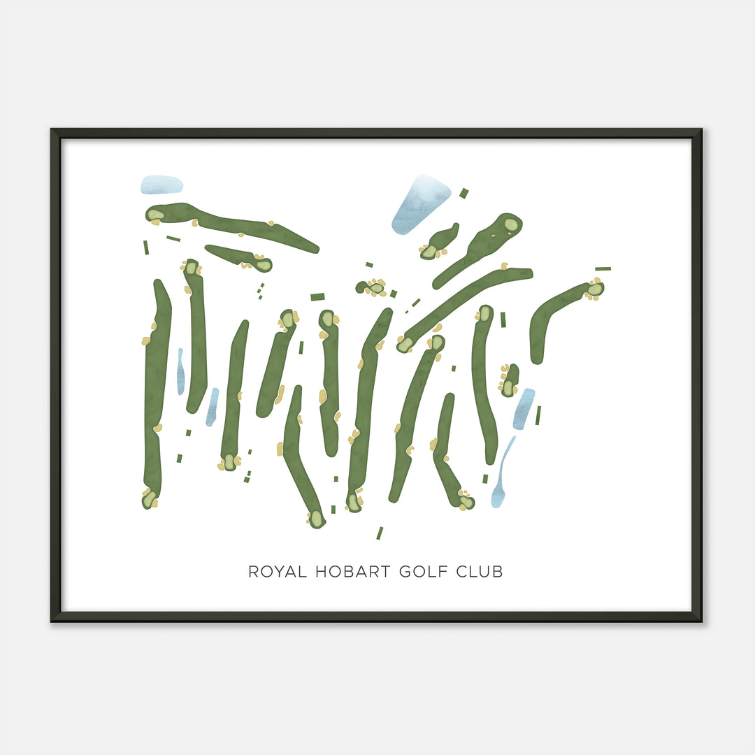 Print of Royal Hobart Golf Club Modern Map