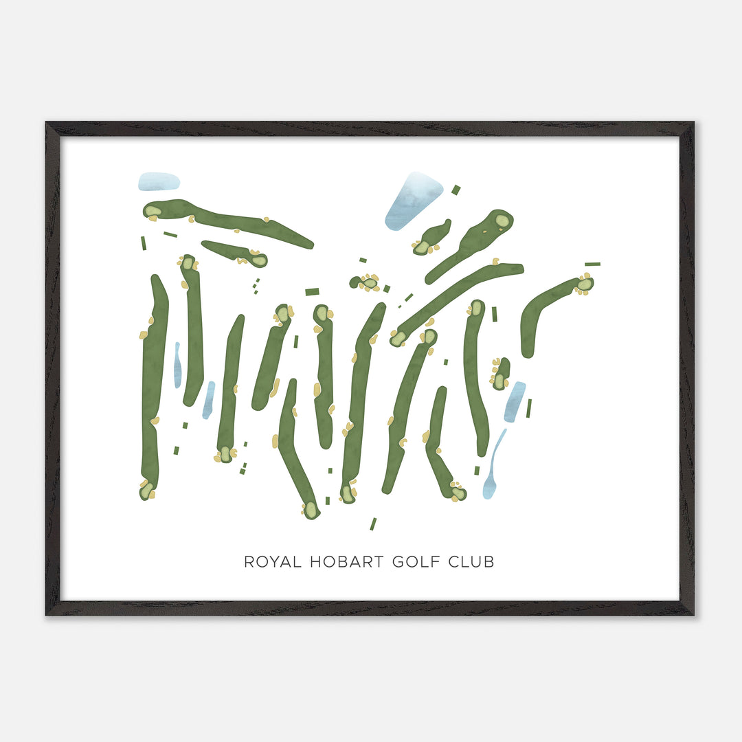 Print of Royal Hobart Golf Club Modern Map