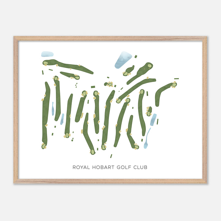Print of Royal Hobart Golf Club Modern Map