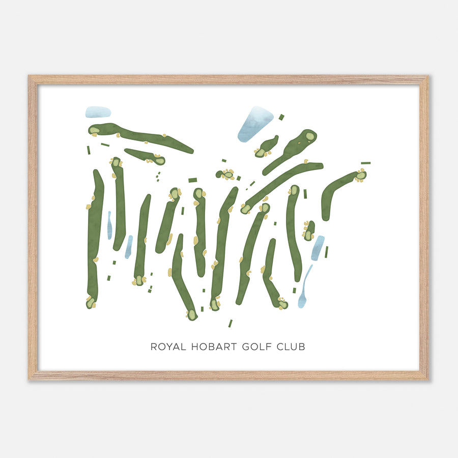 Print of Royal Hobart Golf Club Modern Map