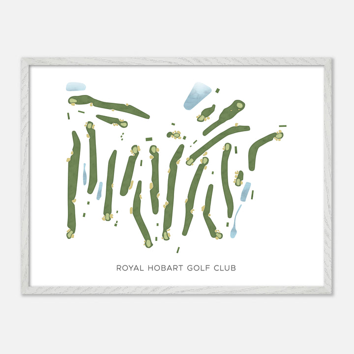 Print of Royal Hobart Golf Club Modern Map