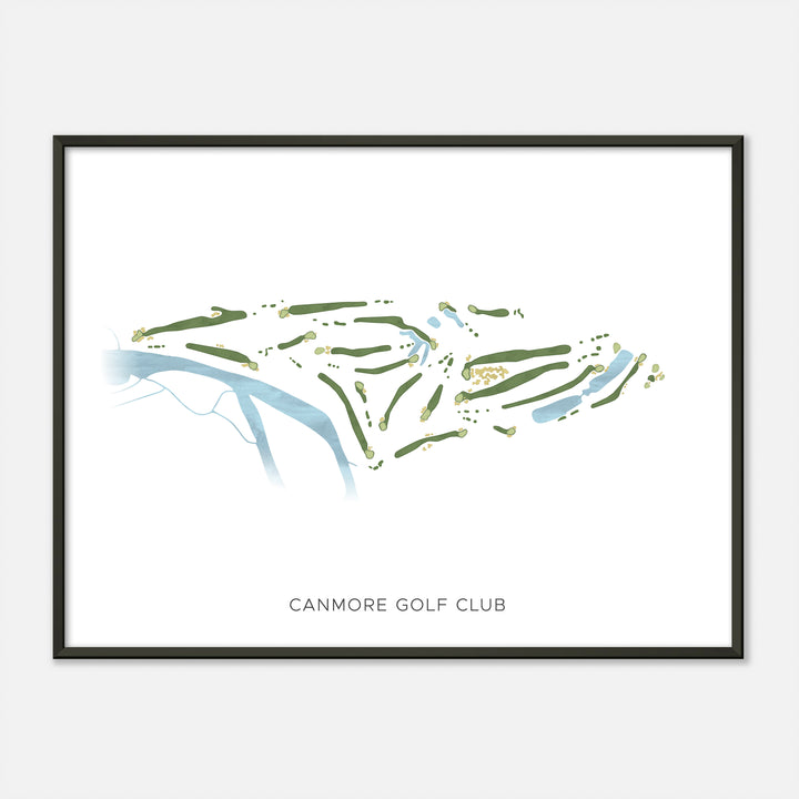 Print of Canmore Golf Club Modern Map