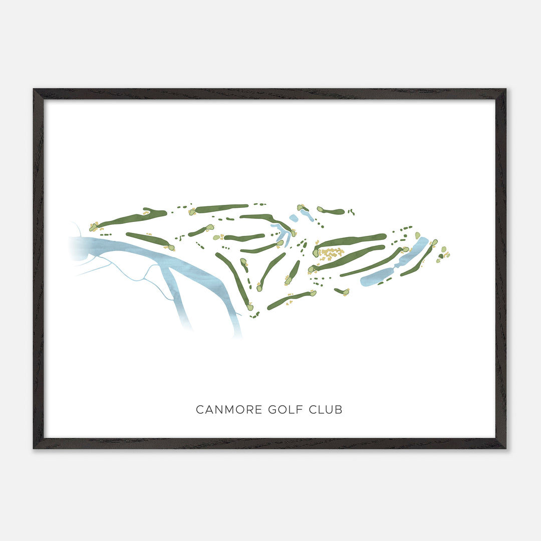 Print of Canmore Golf Club Modern Map