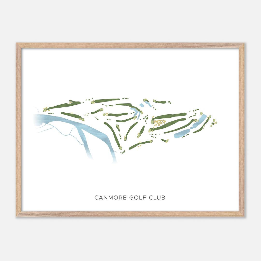 Print of Canmore Golf Club Modern Map