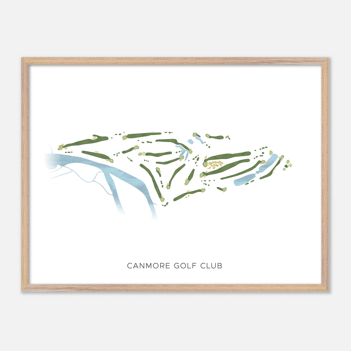 Print of Canmore Golf Club Modern Map