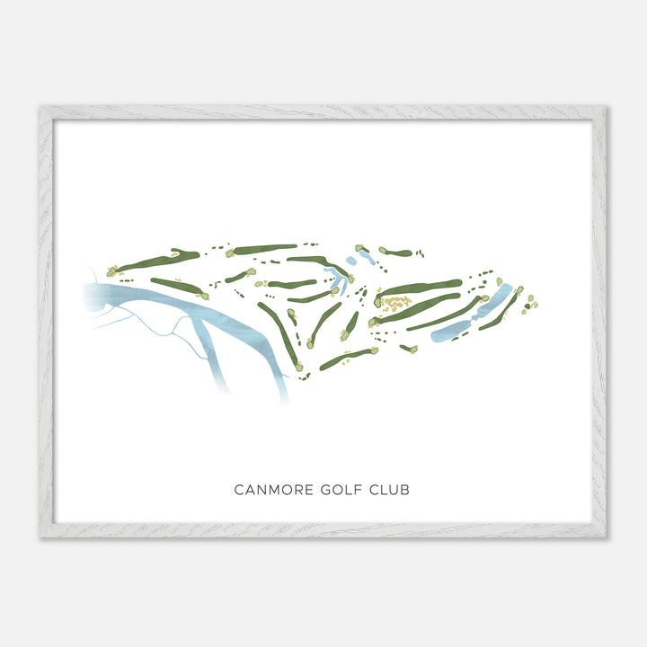 Print of Canmore Golf Club Modern Map