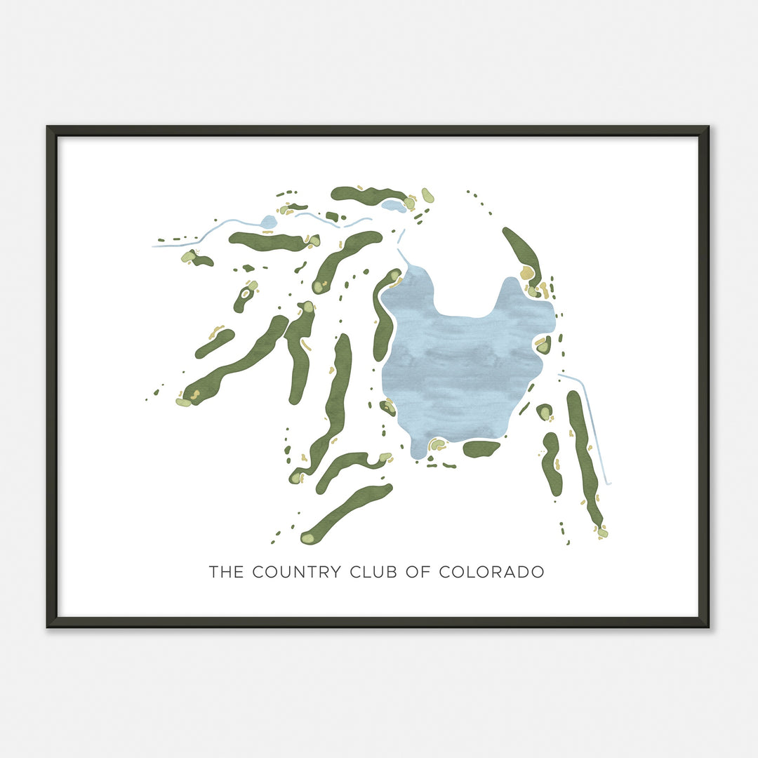 Print of The Country Club Of Colorado Modern Map