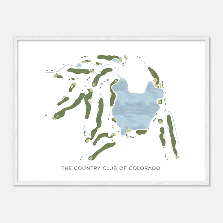 Print of The Country Club Of Colorado Modern Map