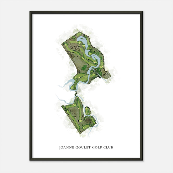 Print of Joanne Goulet Golf Club Classic Map