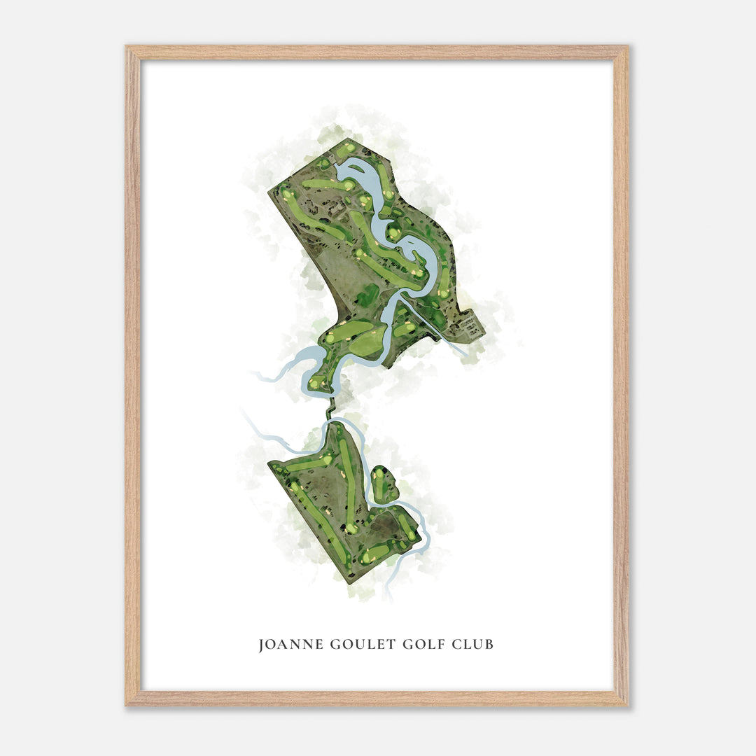 Print of Joanne Goulet Golf Club Classic Map