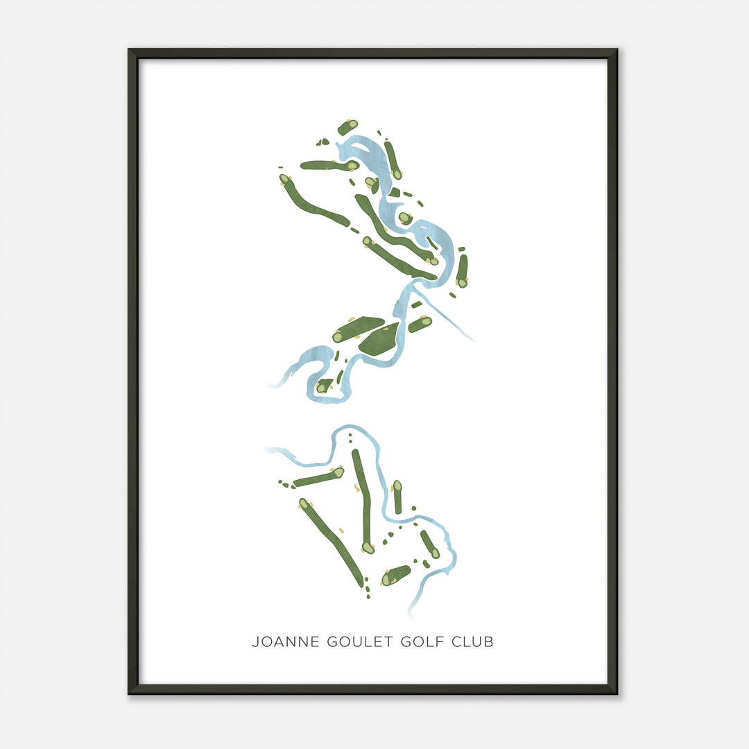 Print of Joanne Goulet Golf Club Modern Map