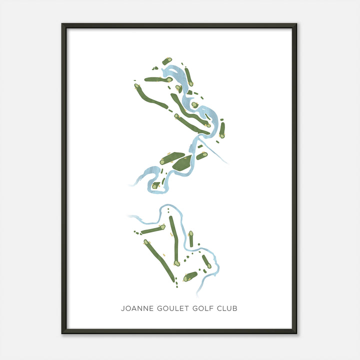 Print of Joanne Goulet Golf Club Modern Map