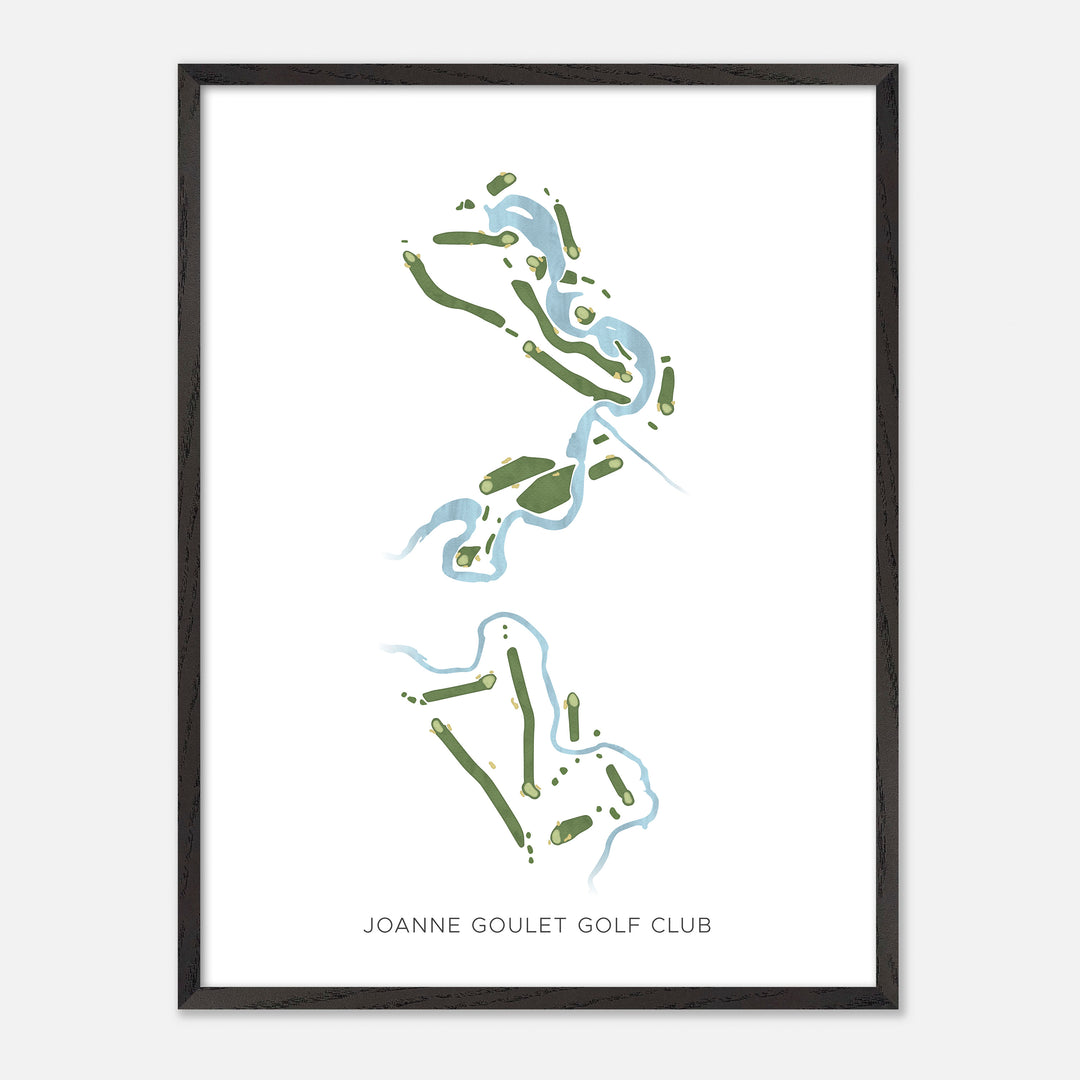 Print of Joanne Goulet Golf Club Modern Map