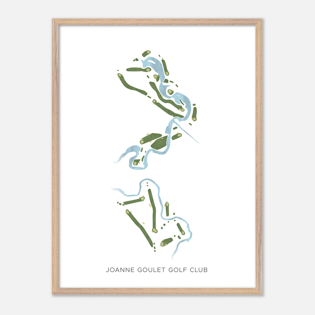 Print of Joanne Goulet Golf Club Modern Map