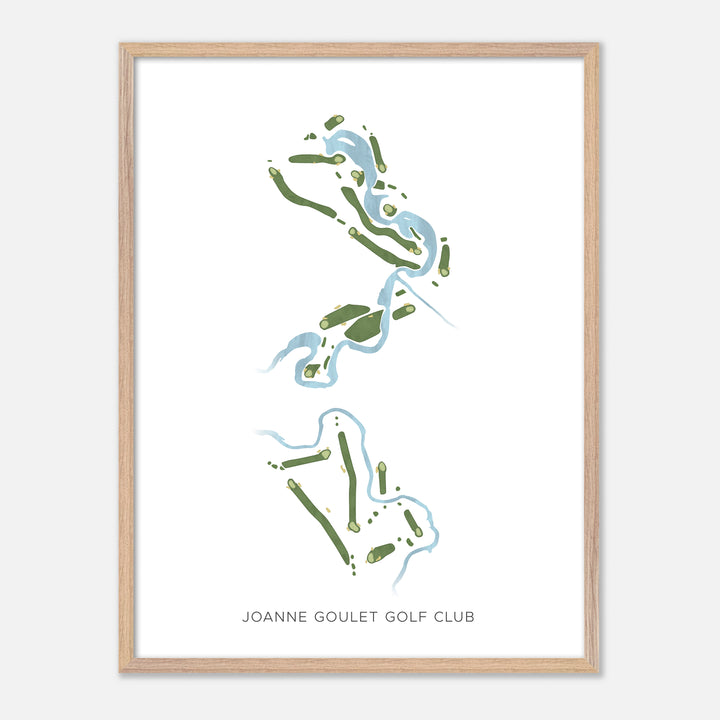 Print of Joanne Goulet Golf Club Modern Map