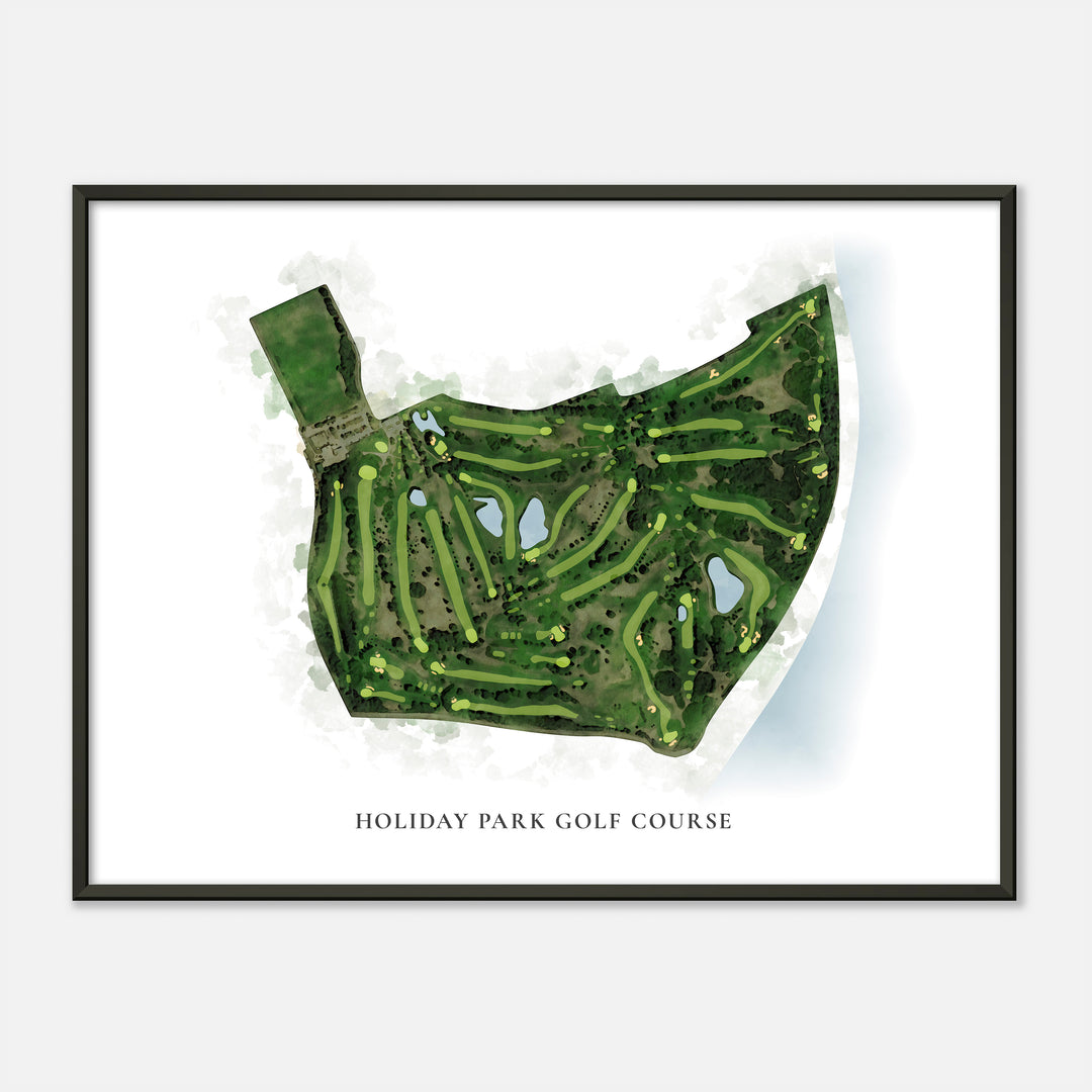 Print of Holiday Park Golf Course Classic Map