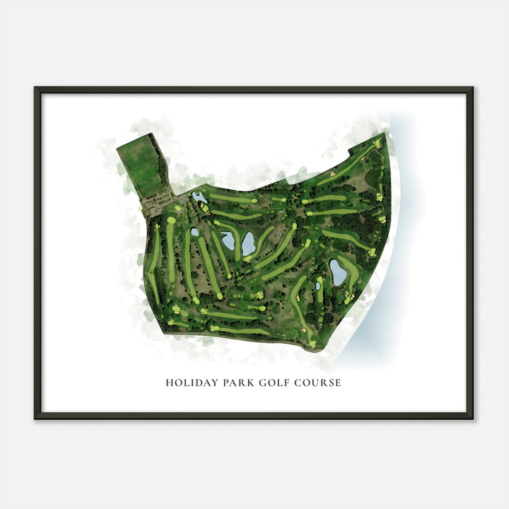 Print of Holiday Park Golf Course Classic Map