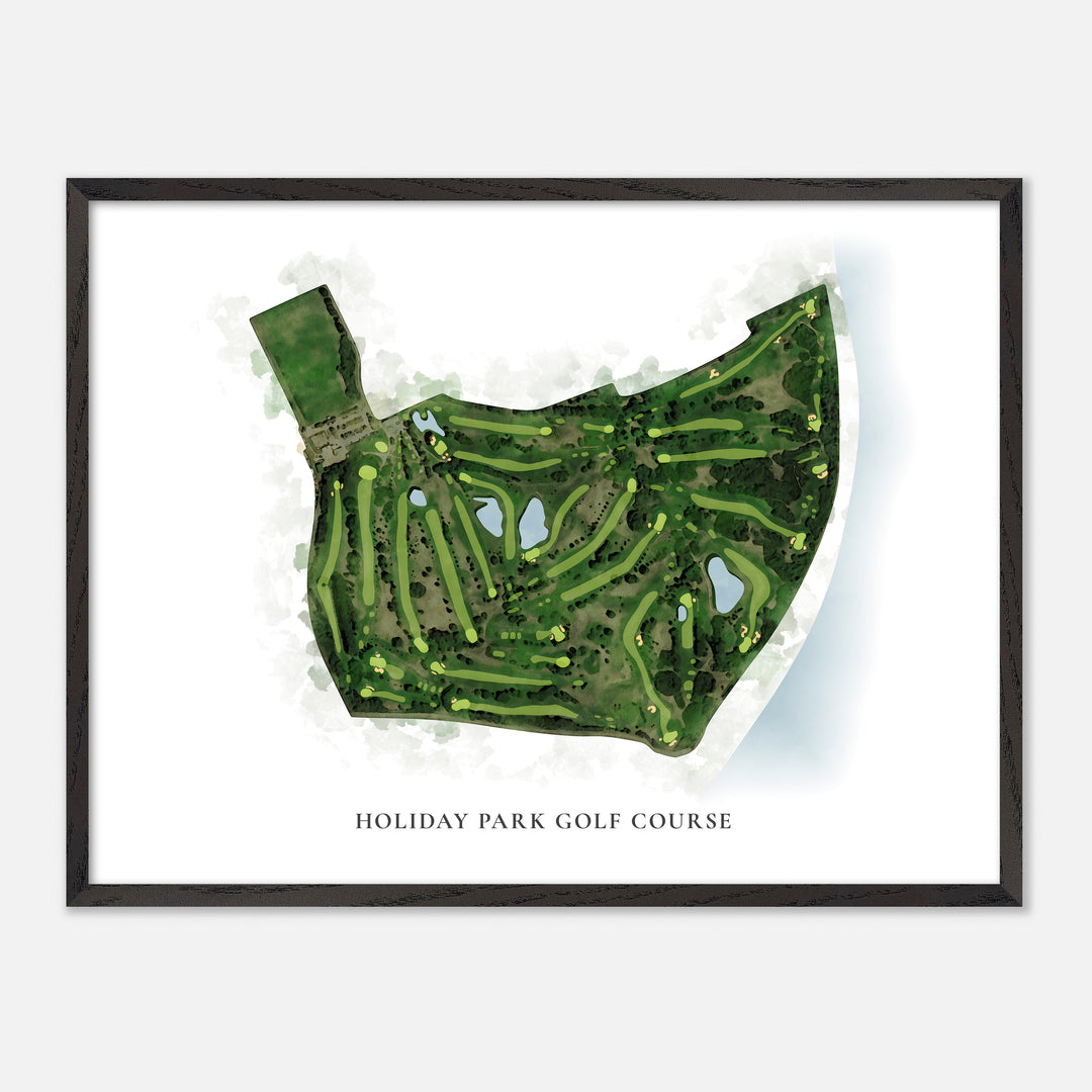 Print of Holiday Park Golf Course Classic Map