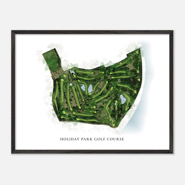 Print of Holiday Park Golf Course Classic Map