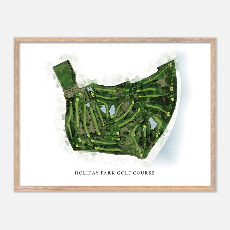 Print of Holiday Park Golf Course Classic Map