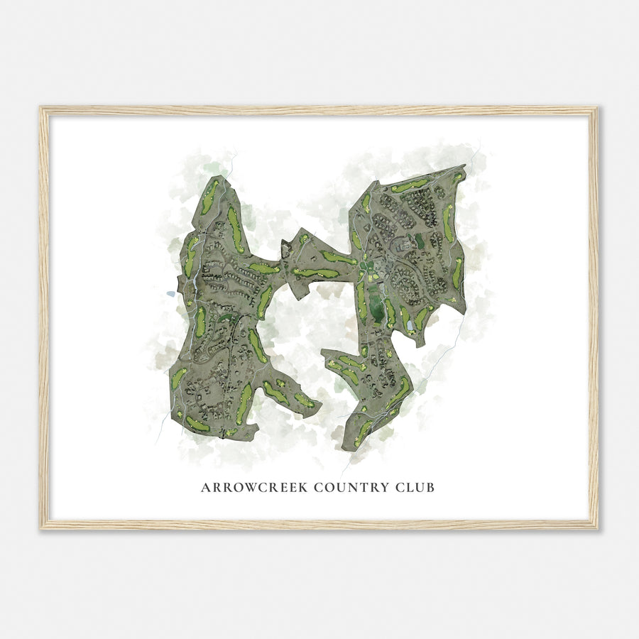 Print of Arrowcreek Country Club Classic Map