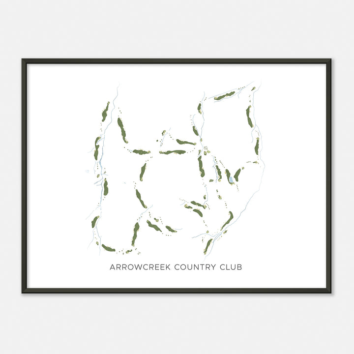 Print of Arrowcreek Country Club Modern Map