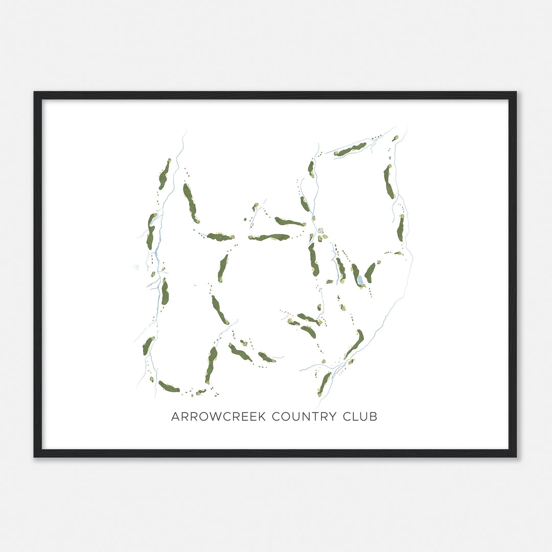 Print of Arrowcreek Country Club Modern Map