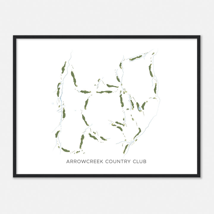 Print of Arrowcreek Country Club Modern Map