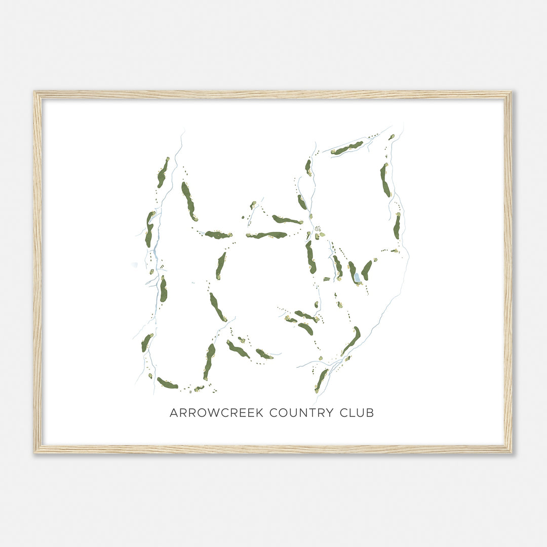 Print of Arrowcreek Country Club Modern Map