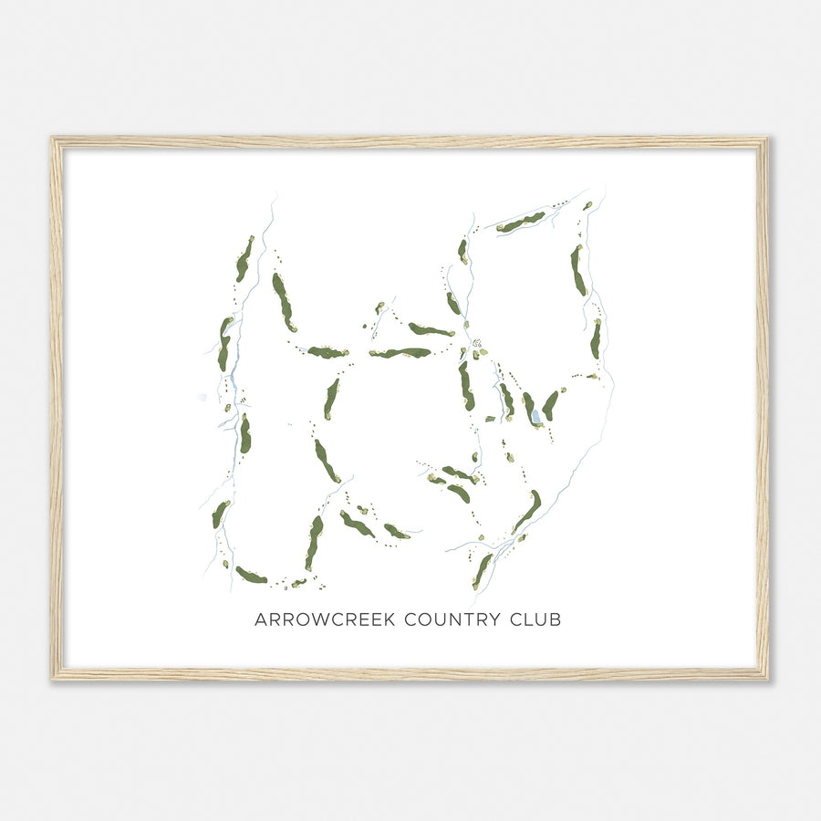 Print of Arrowcreek Country Club Modern Map