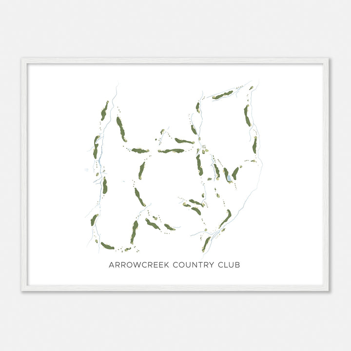 Print of Arrowcreek Country Club Modern Map