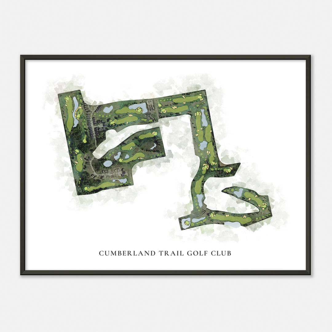 Print of Cumberland Trail Golf Club Classic Map