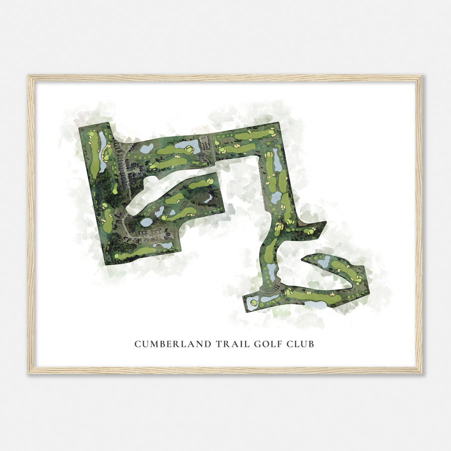 Print of Cumberland Trail Golf Club Classic Map