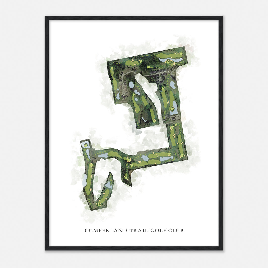 Print of Cumberland Trail Golf Club Classic Map