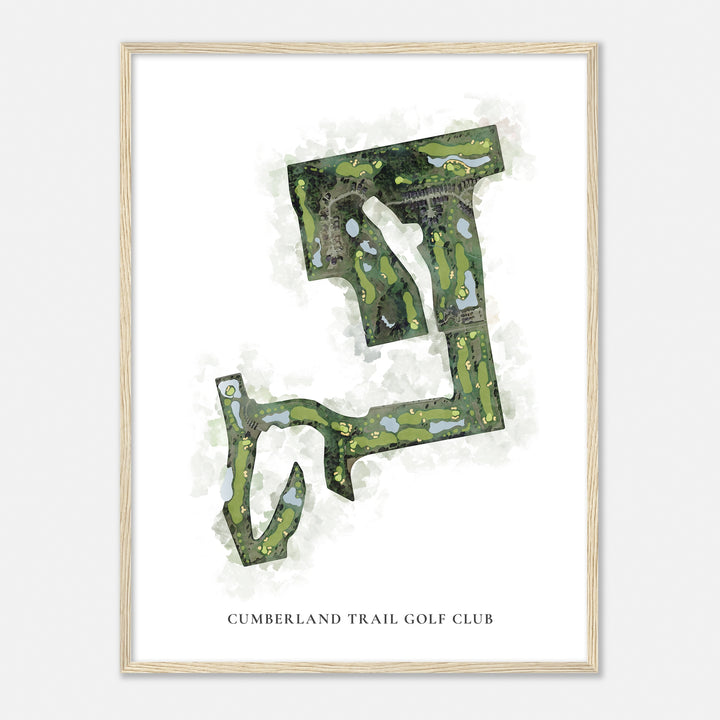 Print of Cumberland Trail Golf Club Classic Map