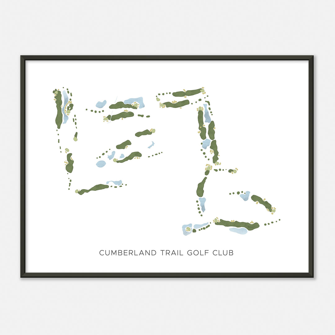 Print of Cumberland Trail Golf Club Modern Map