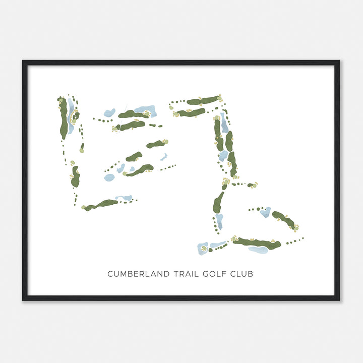 Print of Cumberland Trail Golf Club Modern Map