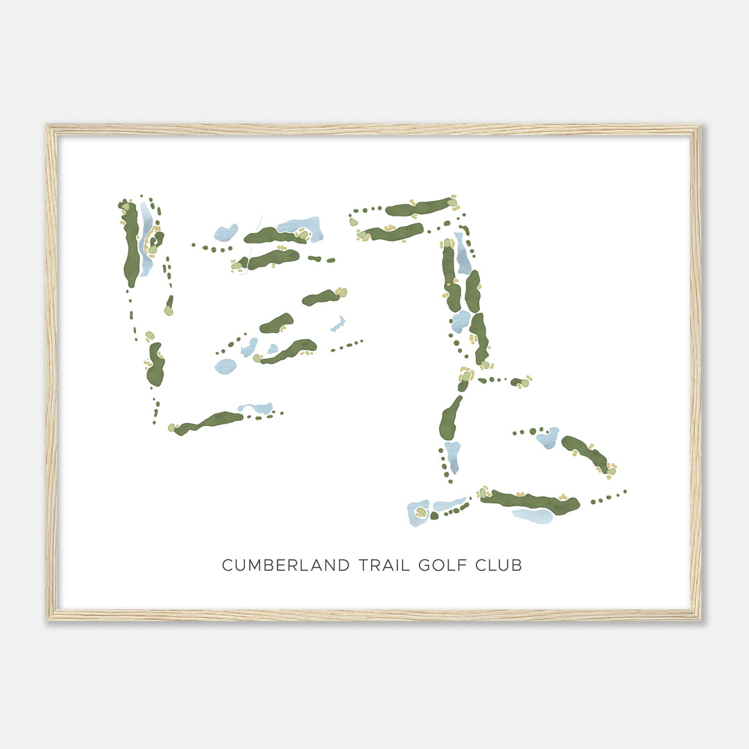 Print of Cumberland Trail Golf Club Modern Map