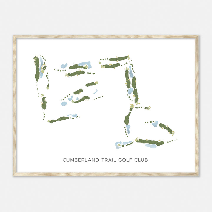 Print of Cumberland Trail Golf Club Modern Map