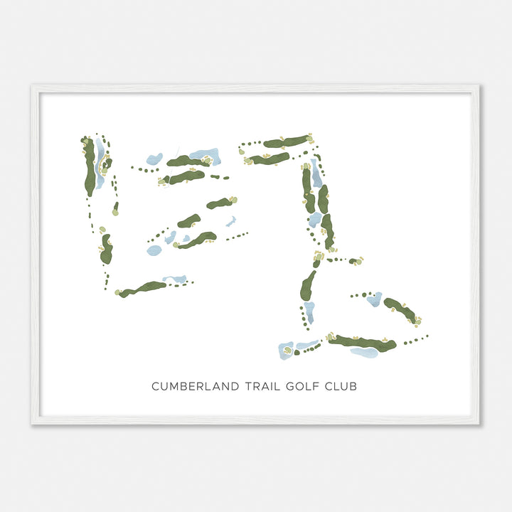 Print of Cumberland Trail Golf Club Modern Map