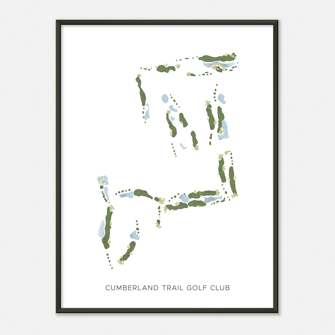 Print of Cumberland Trail Golf Club Modern Map