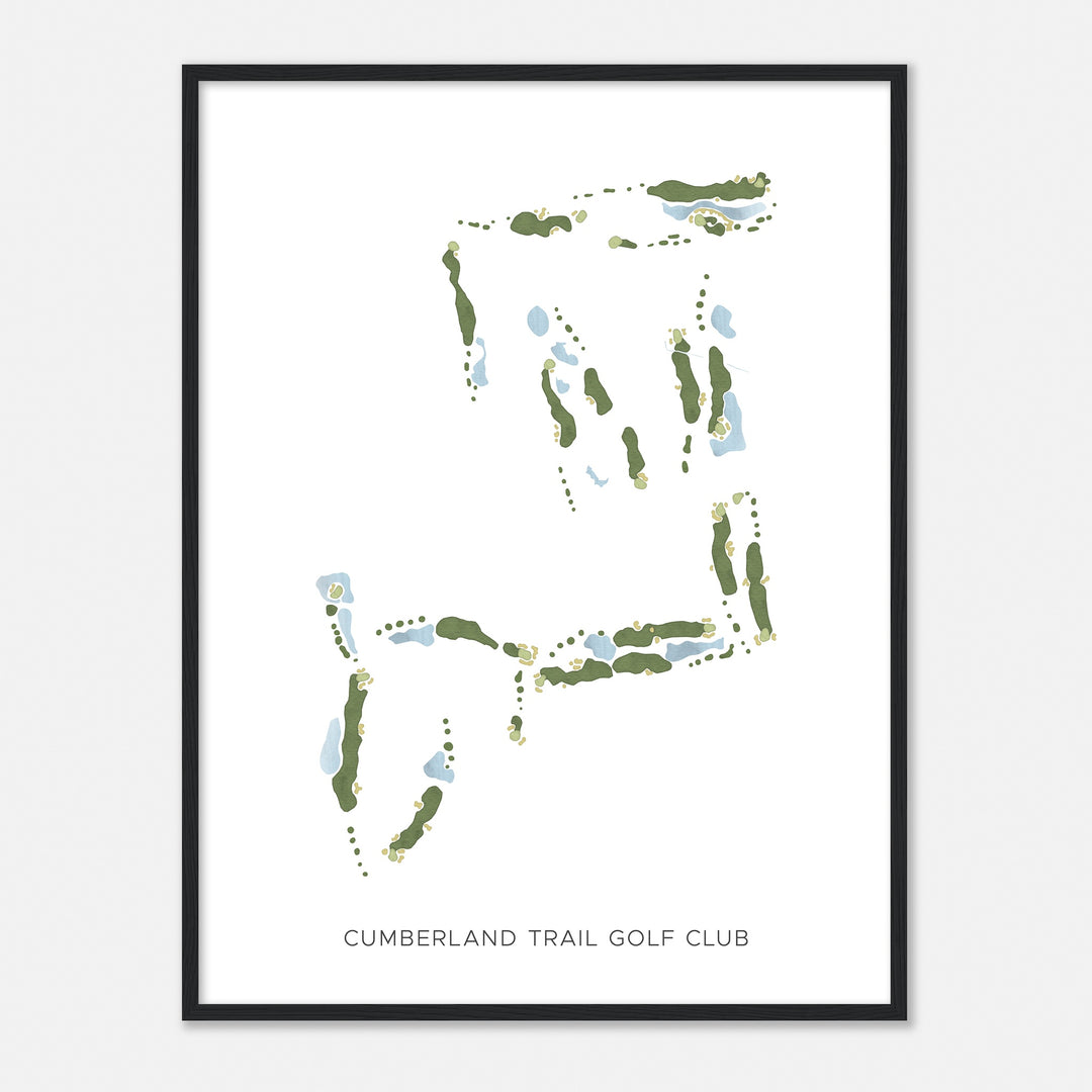 Print of Cumberland Trail Golf Club Modern Map