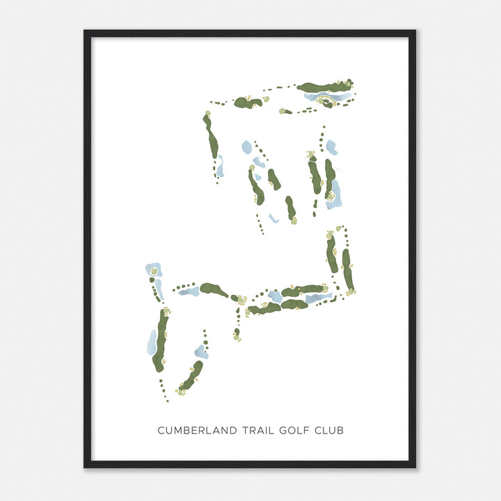 Print of Cumberland Trail Golf Club Modern Map